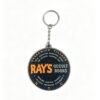 2D Round Retro Text PVC Keychains Wholesale Occult Mystical Soft Rubber Key Chains