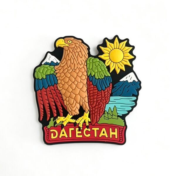 3D Eagle Mountain Landscape PVC Fridge Magnets Wholesale Ethnic Travel Souvenir Soft Rubber Refrigerator Magnets