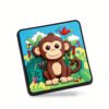 3D Cute Cartoon Monkey Jungle PVC Fridge Magnets Wholesale Kids Animal Soft Rubber Refrigerator Magnets