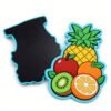2D Tropical Fruits PVC Fridge Magnets Wholesale Cute Cartoon Fruit Soft Rubber Refrigerator Magnets