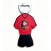 3D Stade Rennais Football Jersey PVC Bottle Openers Wholesale Soccer Club Soft Rubber Beer Openers