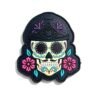 3D Sugar Skull PVC Patches 3D Sugar Skull PVC Hook And Loop Patches Wholesale Mexican Day Of The Dead Floral Tactical Morale Badges