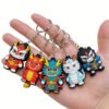 3D Chinese Style Dragon Lion Dance PVC Keychains Wholesale National Trend Mascot Soft Rubber Key Chains