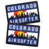 2D Colorado Airsofter PVC Hook And Loop Patches Wholesale City Mountain Silhouette Tactical Soft Rubber Badges