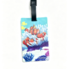 PVC Ocean Clownfish Coral Travel Luggage Tag Custom wholesale PVC ocean clownfish coral luggage tag, colorful underwater marine life travel baggage tag