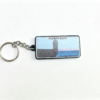 Custom wholesale PVC printed Puerto Rico coastal scenic keychain, seaside tower landscape travel souvenir key accessory
