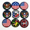 USA Flag Eagle Themed PVC Velcro Patches Wholesale American Patriotic Tactical Hook & Loop Patches