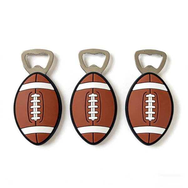 PVC Bottle Openers Wholesale American Football Soft Rubber Beer Openers Sports Fan Souvenir Openers