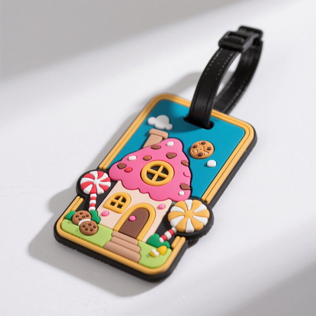 3D Cartoon PVC Luggage Tag