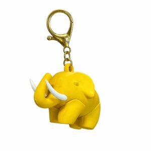 3D Elephant PVC Keychain