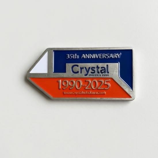 Anniversary Enamel Metal Fridge Magnet Anniversary Enamel Metal Fridge Magnet