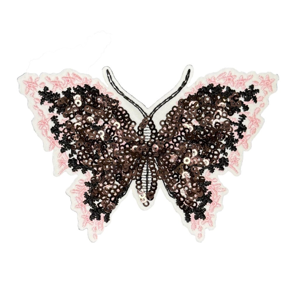 Butterfly Sequin Embroidered Patch