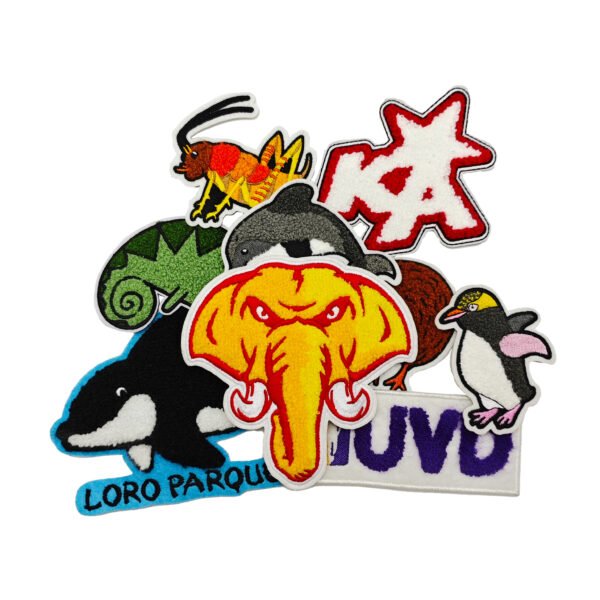 Cartoon Animal Chenille Embroidered Patch