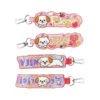 Cartoon Puppy Embroidered Webbing Keychain