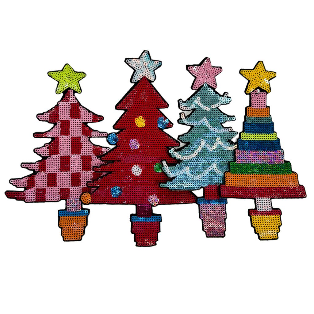 Christmas Sequin Christmas Tree Patch