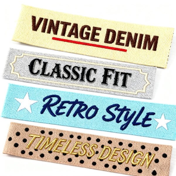 Custom Embroidered Woven Garment Label