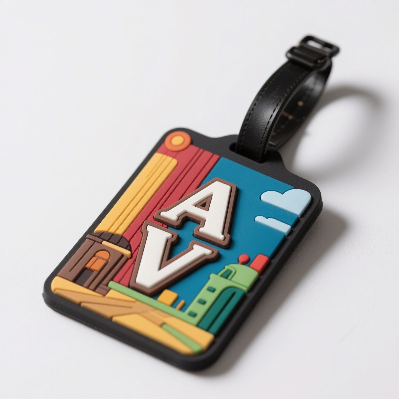 Custom PVC Luggage Tags custom product example