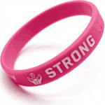Debossed Color-Filled Silicone Wristband