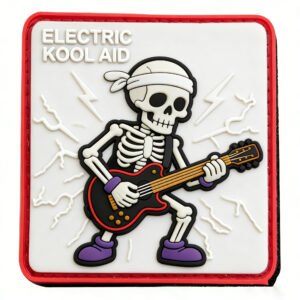 Rock Skull Guitarist PVC Patch