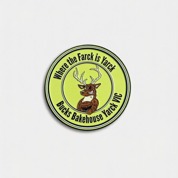 Round cartoon deer metal fridge magnet Round cartoon deer metal fridge magnet