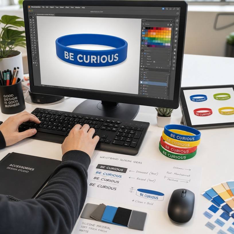 Custom Silicone Wristbands custom product example