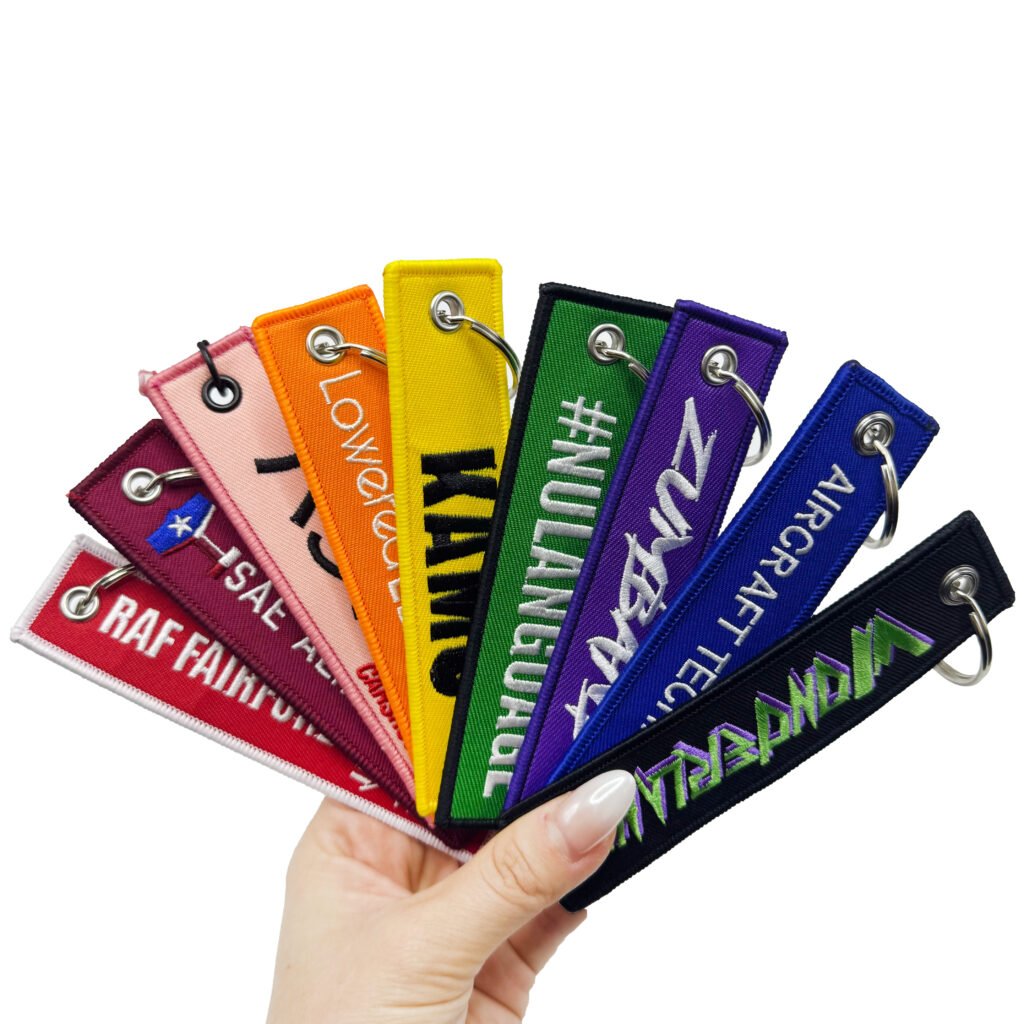 Customized Embroidered Keychains