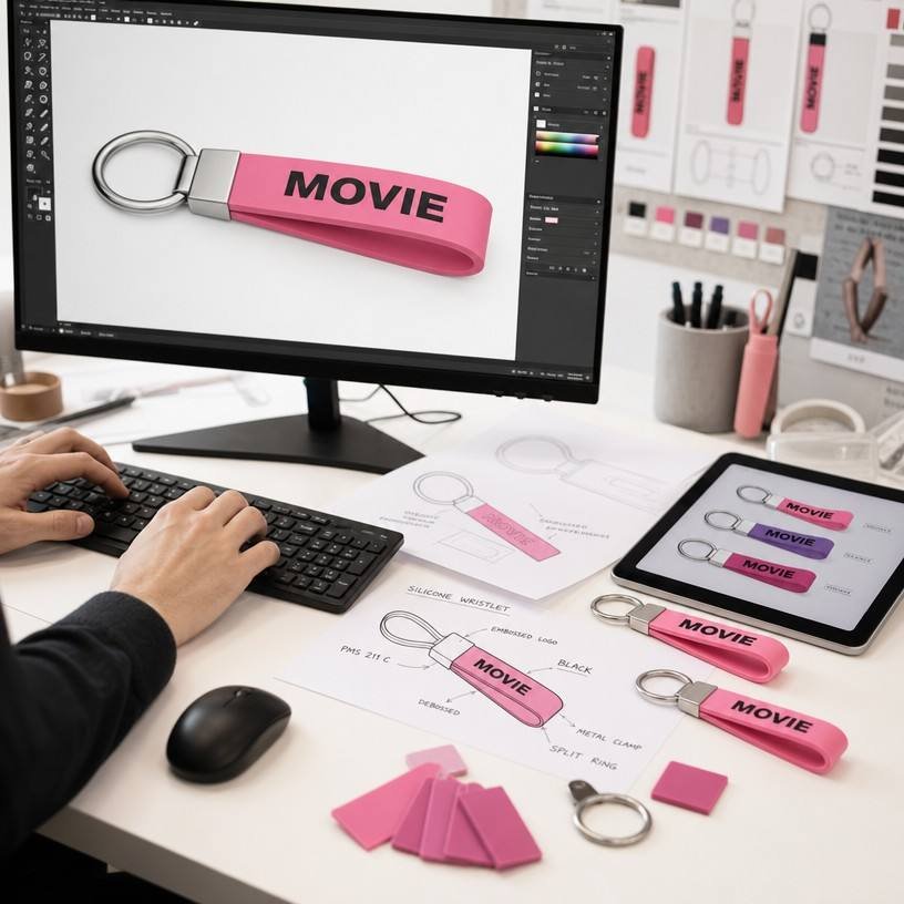 Custom Silicone Wristbands custom product example