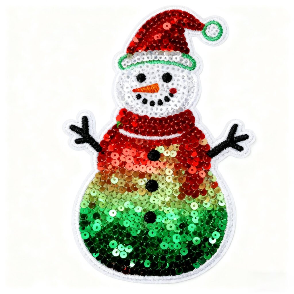 Custom Sequin Patch Christmas-Themed Collection
