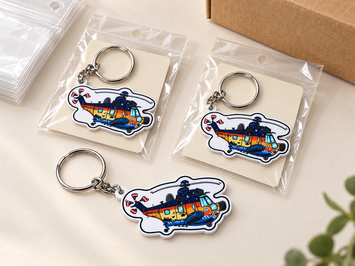 Custom Printed PVC Keychains custom product example