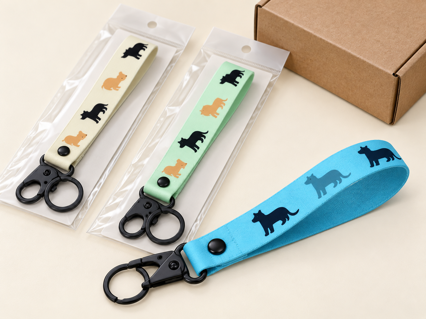 Custom Webbing Keychains custom product example