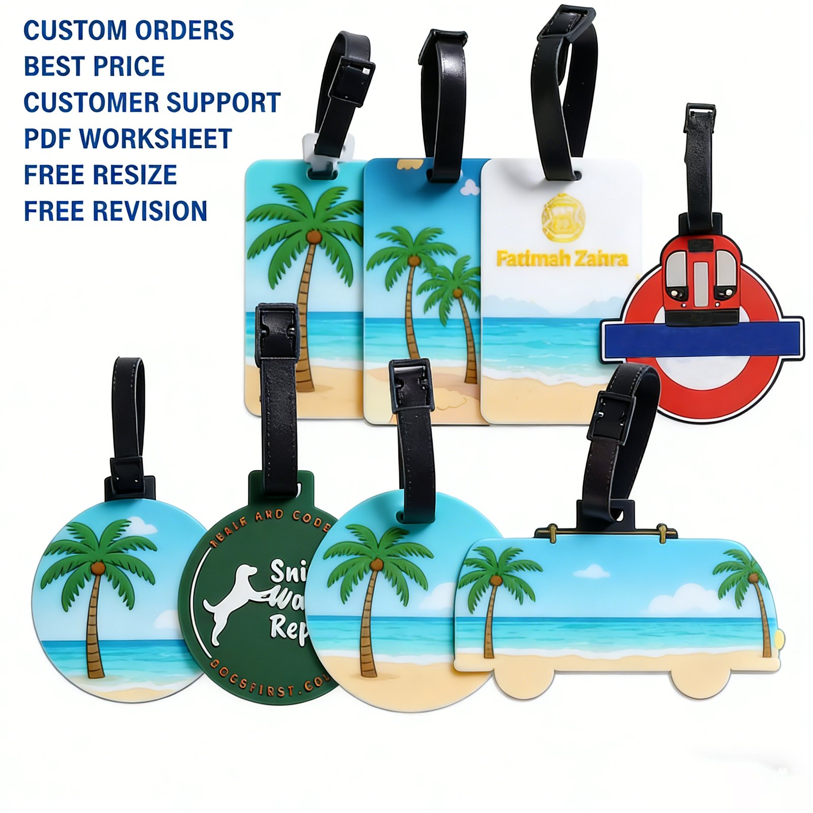 Custom soft PVC promotional accessory with layered color detail